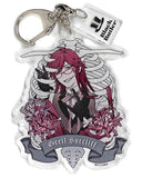 Grell Sutcliff Black Butler Black Label Trading Acrylic Key Chains Rich Black Black Butler Exhibition: Rich Black Limited Key Chain [USED]