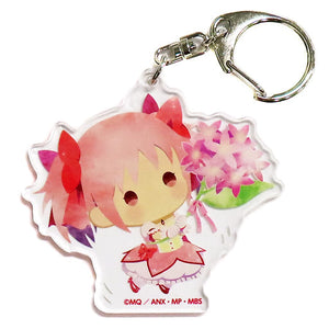 Madoka Kaname Puella Magi Madoka Magica Yurafuwa Acrylic Charm Collection Puella Magi Madoka Magica 10 Exhibition Limited Charm [USED]