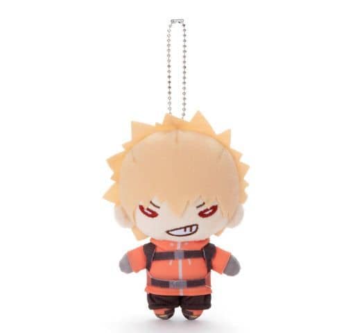 Katsuki Bakugo My Hero Academia Nitotan Snowy Mountain Climbing Plush Toy with Ball Chain Key Chain [USED]