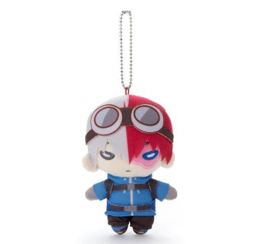 Shoto Todoroki My Hero Academia Nitotan Snowy Mountain Climbing Plush Toy with Ball Chain Key Chain [USED]