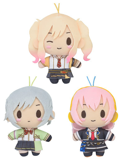 Saki Tenma, etc. Hatsune Miku: Colorful Stage! More Plus Mascot Leo/Need Vol.2 All 3 Types Set Key Chain [USED]