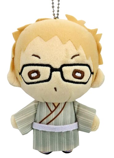 Kei Tsukishima Haikyu!! TO THE TOP Nitotan Carnival Plush Toy with Ball Chain Key Chain [USED]