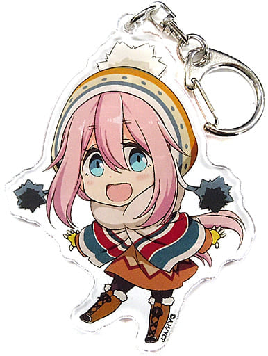 Nadeshiko Kagamihara Knit Cap Laid-Back Camp Acrylic Key Chain Secret Society Blanket Music Festival Limited Key Chain [USED]