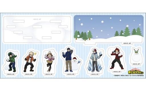 My Hero Academia Izuku Midoriya & Others Snowball Fight Acrylic Diorama Acrylic Stands [USED]