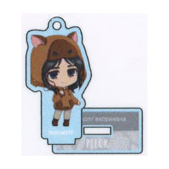 Pieck Finger Capybara Attack on Titan Chibi Chara Trading Mare Warrior Acrylic Stand Key Chain Key Chain [USED]