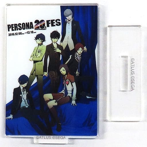 Persona Protagonist Secret 2 20th FES Illustration Series Poster Style Trading Acrylic Stand Persona 25th Anniversary animate ONLY SHOP Exclusive Acrylic Stands [USED]