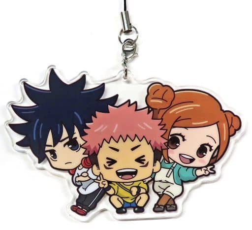 Itadori Fushiguro Kugisaki Jujutsu Kaisen Chokokawa Acrylic Strap Vol.3 amiami Limited Box Purchase Privilege Key Ring [USED]