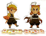 Zenitsu Agatsuma Kyojuro Rengoku Milky X Demon Slayer: Kimetsu no Yaiba Acrylic Stand Mascot 2 Types set Key Chain [USED]