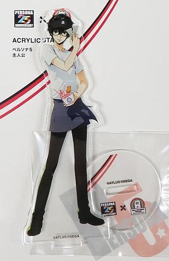 Persona 5 Protagonist Acrylic Stand Persona 25th Anniversary Roll Ice Cream Factory Exclusive Acrylic Stands [USED]