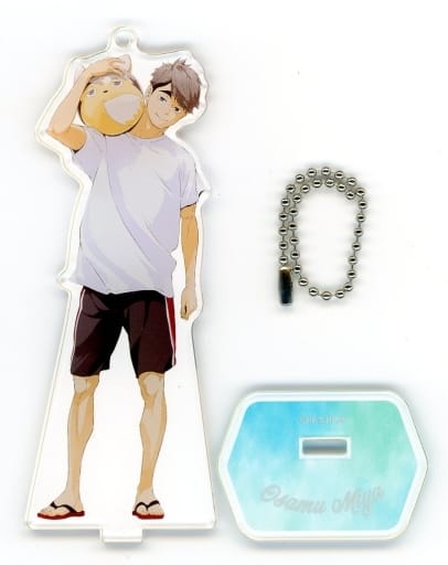 Osamu Miya Haikyu!! TO THE TOP Acrylic Stand Keychain Stationery Cafe Collaboration Limited Key Chain [USED]