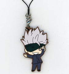 Satoru Gojo Jujutsu Kaisen Nitotan Defeat The Special Grade Cursed Spirit! Rubber Mascot Key Chain [USED]