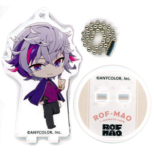 Fuwa Minato Autumn Clothes Ver. Drink Vtuber Nijisanji Rof-Mao Trading Acrylic Stand Key Chain animatecafe Business Trip Version Limited Key Chain [USED]