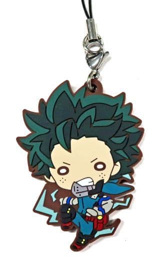 Izuku Midoriya My Hero Academia Nitotan Rubber Mascot Villain Assault! in Jump Shop Limited Key Chain [USED]
