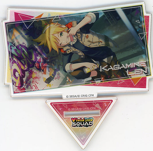 Len Kagamine Street no Sekai Vivid Bad Squad Hatsune Miku: Colorful Stage! Scene Still Acrylic Stand Vol.2 TOWER RECORDS 2nd Edition Exclusive Acrylic Stands [USED]