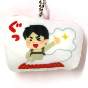 Ellen Yeager Attack on Titan X Irasutoya Good Luck! Trading Can Badge Cushion Key Chain Prize Item Key Chain [USED]