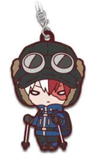 Shoto Todoroki My Hero Academia Nitotan Snowy Mountain Climbing Rubber Mascot Key Chain [USED]