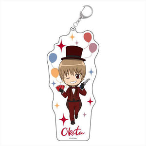 Sougo Okita Gintama Magician Art Acrylic Keychain Big Key Chain [USED]