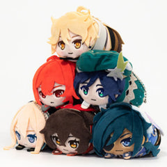 Amber, etc. Genshin Mochikororin Plush Mascot Vol.1 All 6 Types Set Plush Toys [USED]