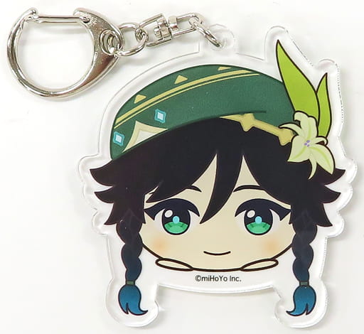 Venti Genshin Acrylic Key Chain Vol.1 animate Limited Mochikororin Plush Toy Mascot Box Purchase Bonus Key Ring [USED]