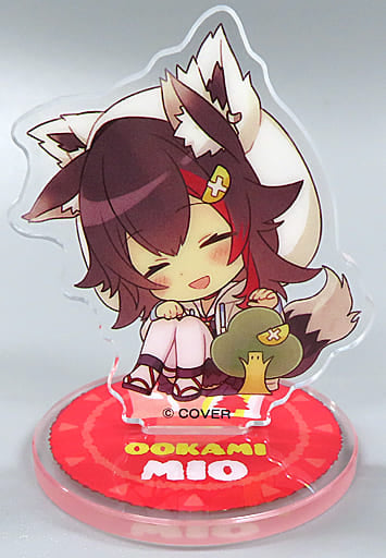 Ookami Mio Sitting VTuber Hololive Chibi Acrylic Stand Namco Limited Acrylic Stands [USED]