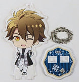 Ryunosuke Tsunashi IDOLiSH7 Trading Acrylic Stand Key Chain Snowy night dream Ver. Trigger & Re:Vale animate cafe Limited Key Chain [USED]