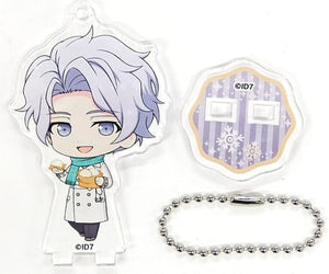 Shiro Utsugi IDOLiSH7 Trading Acrylic Stand Key Chain Snowy night dream Ver. Manager & President animate cafe Limited Key Chain [USED]