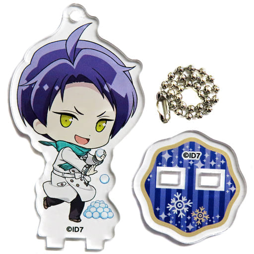 Ryo Tsukikumo IDOLiSH7 Trading Acrylic Stand Key Chain Snowy night dream Ver. Manager & President animate cafe Limited Key Chain [USED]