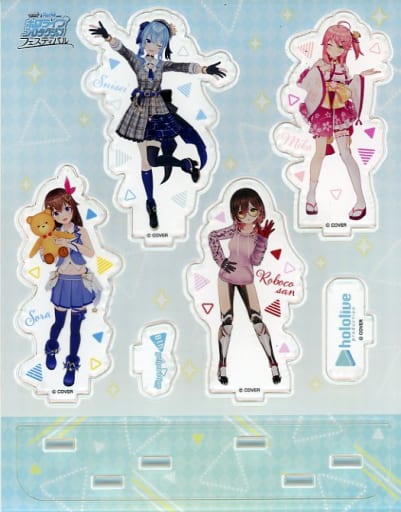 Hoshimachi Suisei, etc. VTuber Hololive 0th Generation Acrylic Diorama Festival Ver. Weiss Schwarz & Rebirth Presents Hololive Production Festival Limited Acrylic Stands [USED]