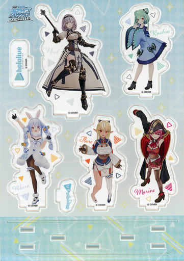 Flare Shiranui, etc. VTuber Hololive 3rd Generation Acrylic Diorama Festival Ver. Weiss Schwarz & Rebirth Presents Hololive Production Festival Limited Acrylic Stands [USED]