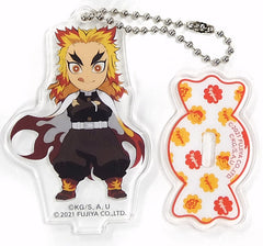 Kyojuro Rengoku Milky X Demon Slayer: Kimetsu no Yaiba Acrylic Stand Mascot Key Chain [USED]