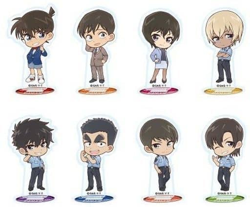 Conan Edogawa, etc. Detective Conan Petit Character Collect Acrylic Stand Vol.1 All 8 Types Set Acrylic Stand [USED]