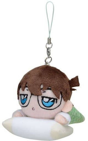 Conan Edogawa Detective Conan Lying Plush Toy Petit Good Night Ver. Key Ring [USED]