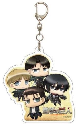 Chimi Eren, etc. A Attack on Titan Die Cut Acrylic Key Chain Key Chain [USED]