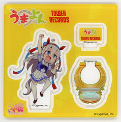 Tamamo Cross Umayon Trading Acrylic Stand Key Chain Tower Records Limited Key Chain [USED]