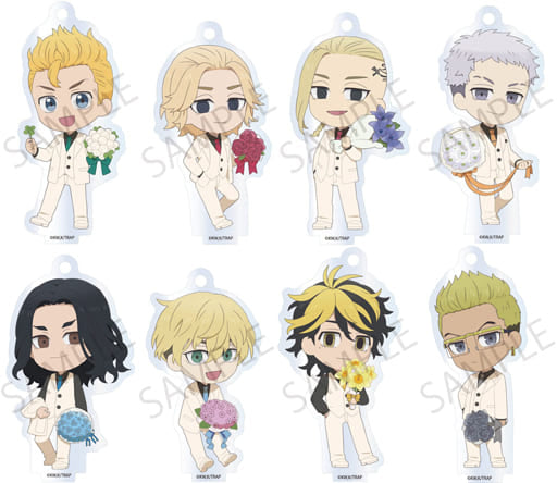 Keisuke Baji, etc. Tokyo Revengers Acrylic Strap Collection All 8 Types Set Key Chain [USED]