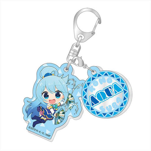 Aqua KonoSuba God's Blessing on this Wonderful World! Trading Twin Acrylic Key Chain Key Chain [USED]