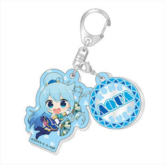 Aqua KonoSuba God's Blessing on this Wonderful World! Trading Twin Acrylic Key Chain Key Chain [USED]