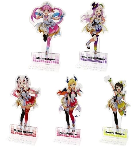 Minato Aqua, etc. VTuber Hololive Acrylic Stand Set 4 1st Fes. Nonstop Story Exclusive Acrylic Stands [USED]