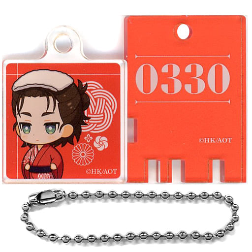 Ellen Yeager Attack on Titan Public Bath Lock Style Key Chain Gokurakuyu Raku Spa: Motto Yasumanakuteha Katenai Ofuro no Tami The Sento Season 2 Limited Key Chain [USED]