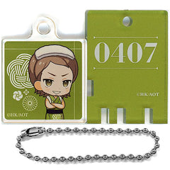 Jean Kirstein Attack on Titan Public Bath Lock Style Key Chain Gokurakuyu Raku Spa: Motto Yasumanakuteha Katenai Ofuro no Tami The Sento Season 2 Limited Key Chain [USED]