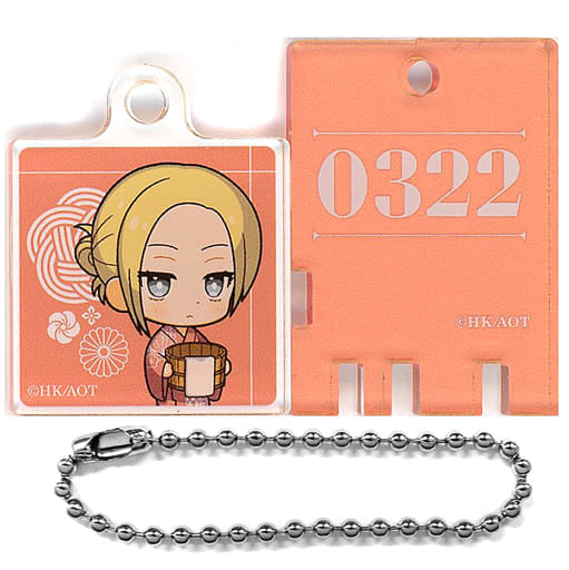Annie Leonhart Attack on Titan Public Bath Lock Style Key Chain Gokurakuyu Raku Spa: Motto Yasumanakuteha Katenai Ofuro no Tami The Sento Season 2 Limited Key Chain [USED]