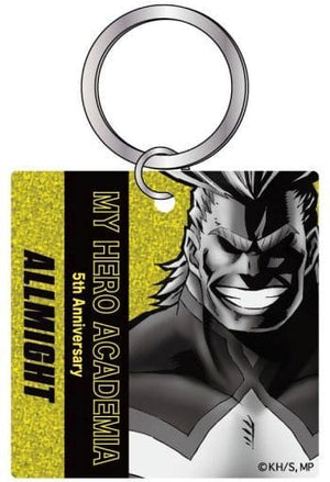 All Might My Hero Academia Trading Metallic Acrylic Keychain 5th Anniversary Key Chain [USED]