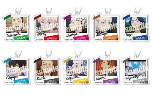 Takemichi Hanagaki, etc. Tokyo Revengers Decofla Acrylic Key Chain Vol.3 All 10 Types Set Key Chain [USED]
