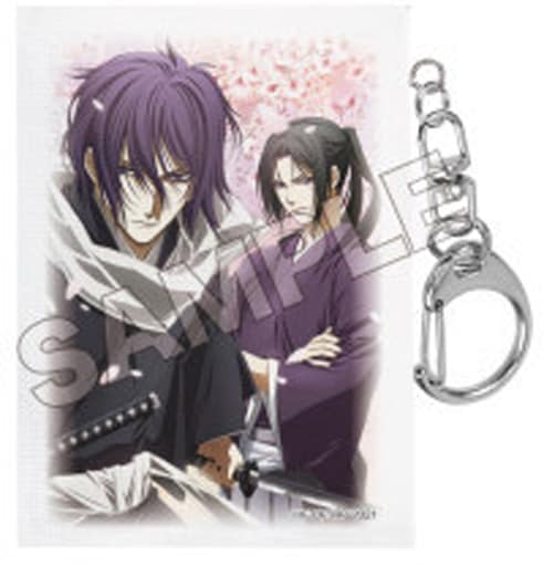Hajime Saito Toshizo Hijikata 05 Hakuouki Miniature Canvas Key Chain 01 Part 1 Key Chain [USED]
