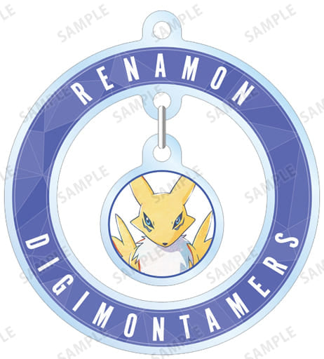 Renamon Digimon: Digital Monsters & Digimon Tamers Ani-Art Trading Yurayura Acrylic Keychain Key Chain [USED]