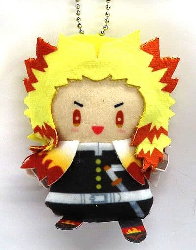 Kyojuro Rengoku Demon Slayer: Kimetsu no Yaiba Puppela Finger Mascot Collection Part 4 Key Ring [USED]