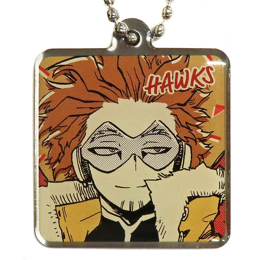 My Hero Academia Hawks Metal Charm Included with Stick Cake Charm [USED]