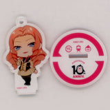 Natsume Masako Penguindrum Trading Acrylic Stand Key Chain 10th Anniversary Collaboration Cafe Powered By Animax Cafe+ Limited Key Chain [USED]