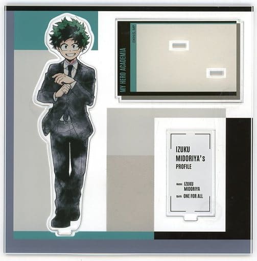 My Hero Academia Izuku Midoriya Acrylic Stand Standing Pose Suit Costume REGENERATION TOHO animation STORE baseyard tokyo REGENERATION My Hero Academia Exclusive Acrylic Stands [USED]