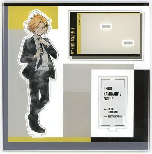 My Hero Academia Denki Kaminari Acrylic Stand Standing Pose Suit Costume REGENERATION TOHO animation STORE baseyard tokyo REGENERATION My Hero Academia Exclusive Acrylic Stands [USED]